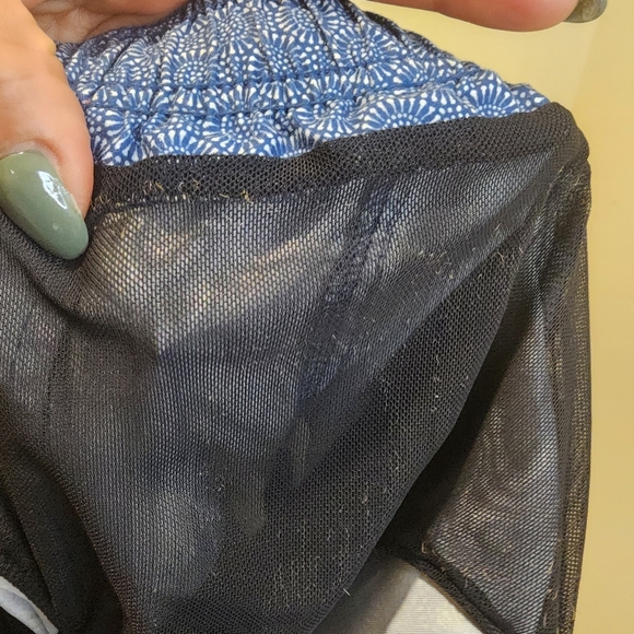 Onia Men's Blue Patterned Drawstring Bathing Shorts Size S - Picture 12 of 14